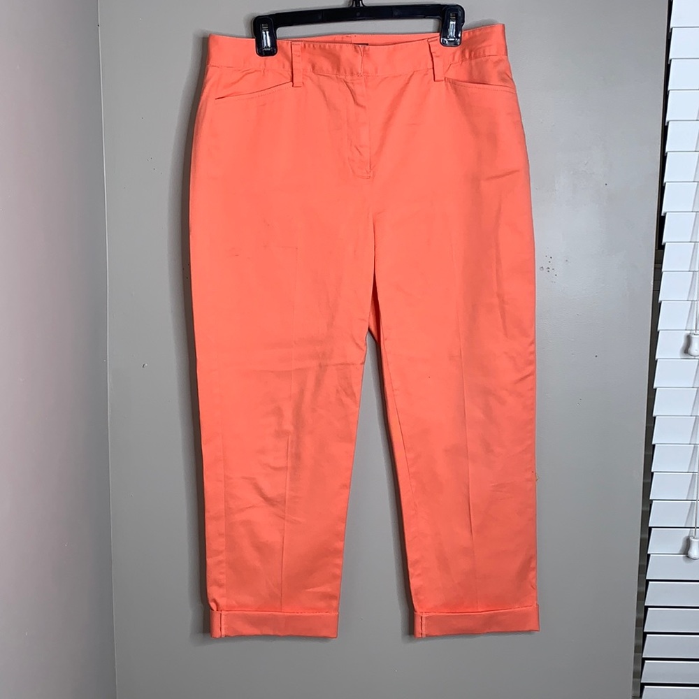 LANDS’ END Capri Pants Mid Rise Slim Leg size 10 Tall